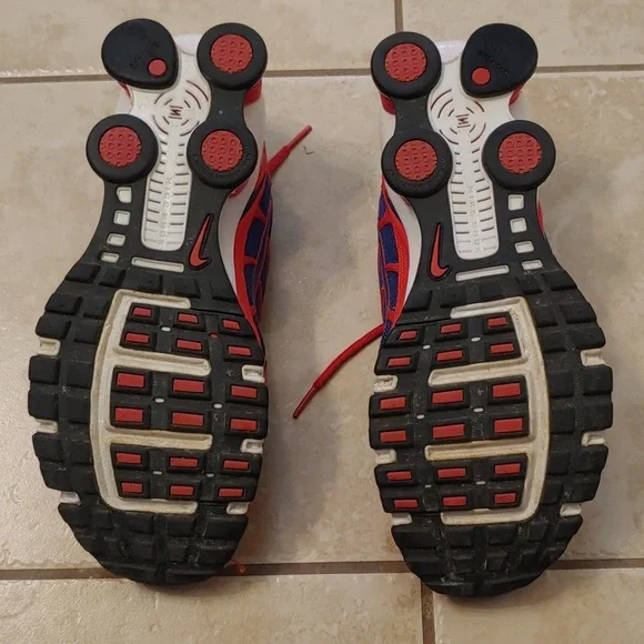 VTG Nike Shox ID Red And Blue Running Sneakers Men's Size 11